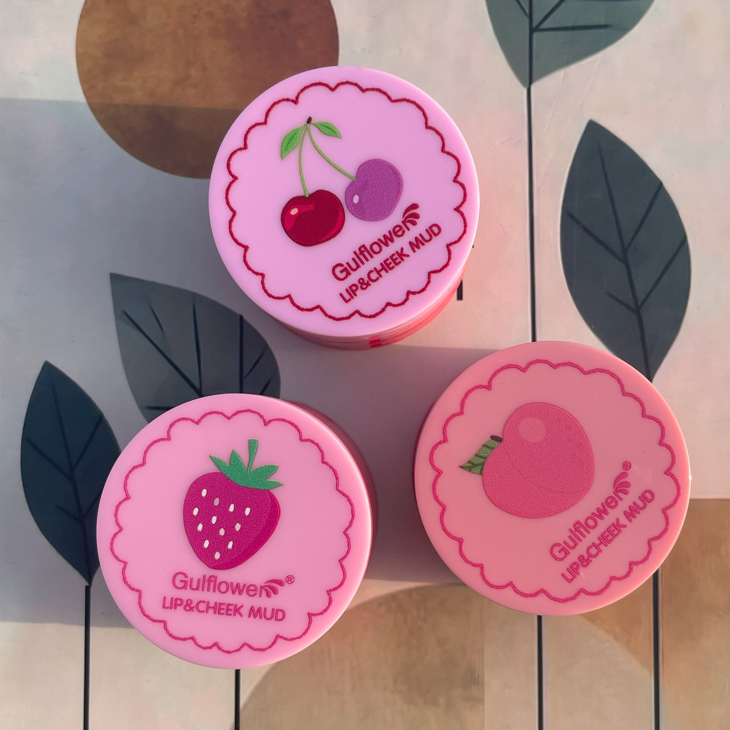 رژگونه و رژلب 3 طبقه گلفلاور